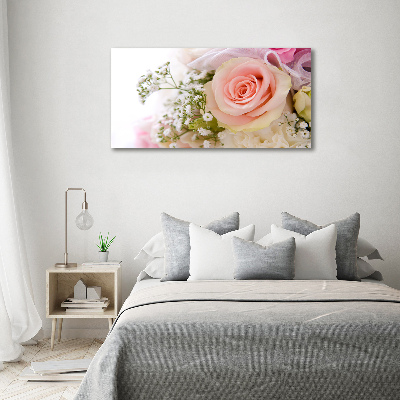 Foto op canvas Een boeket bloemen