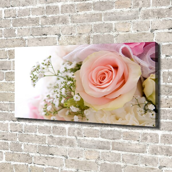 Foto op canvas Een boeket bloemen