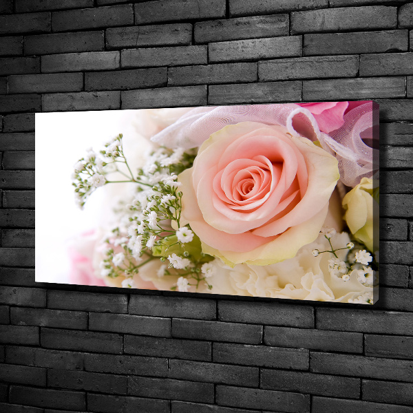Foto op canvas Een boeket bloemen