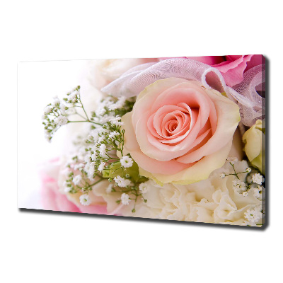 Foto op canvas Een boeket bloemen