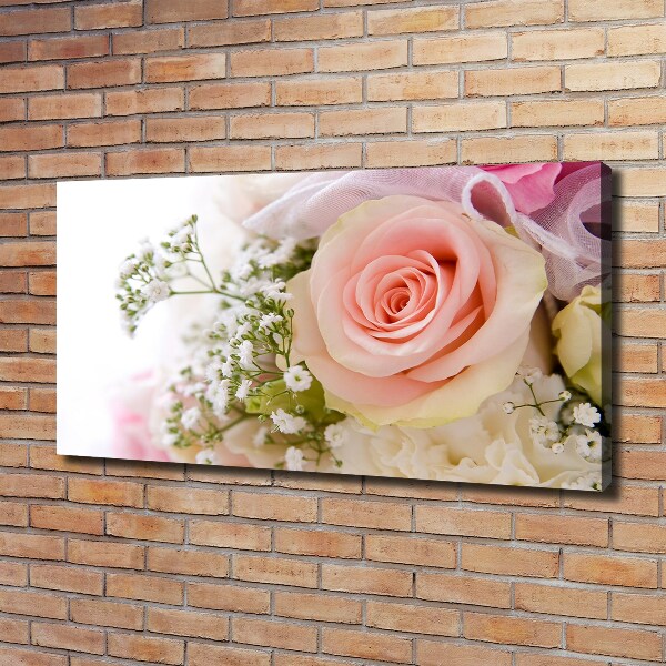 Foto op canvas Een boeket bloemen