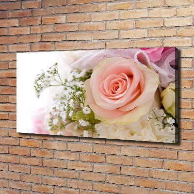 Foto op canvas Een boeket bloemen
