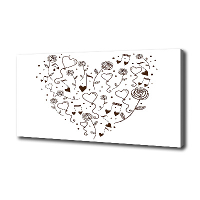 Foto canvas Hart
