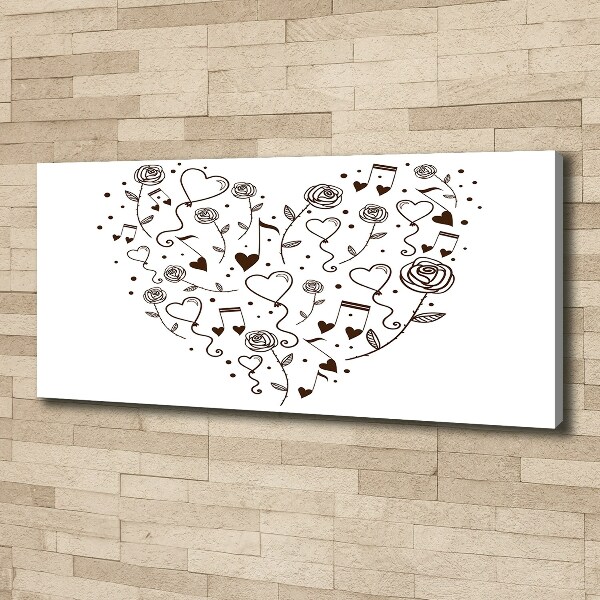 Foto canvas Hart