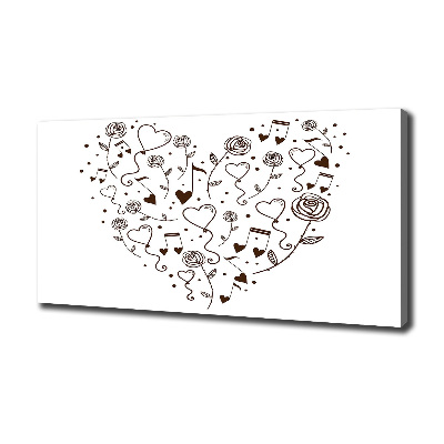 Foto canvas Hart