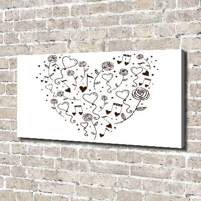 Foto canvas Hart