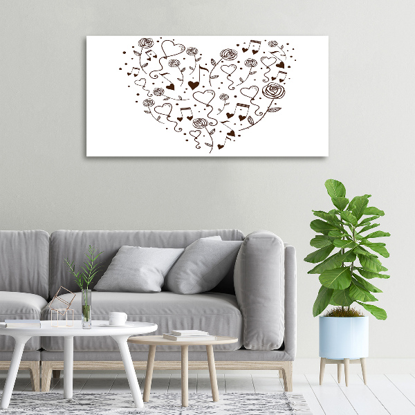 Foto canvas Hart