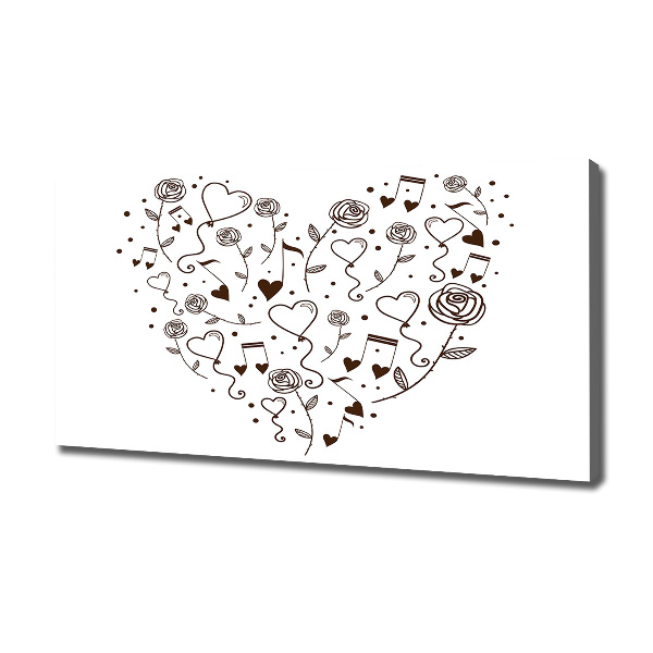 Foto canvas Hart