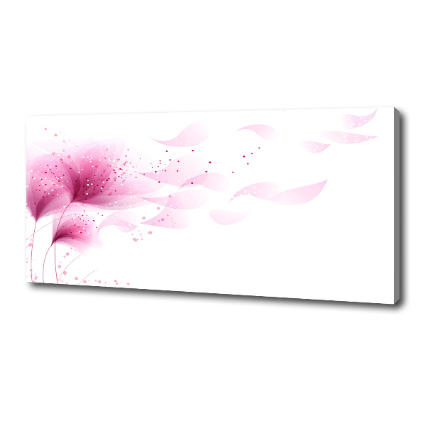 Canvas foto Roze bloem