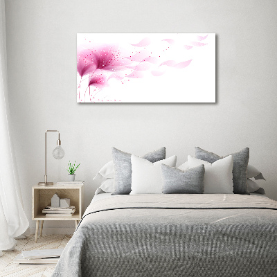Canvas foto Roze bloem