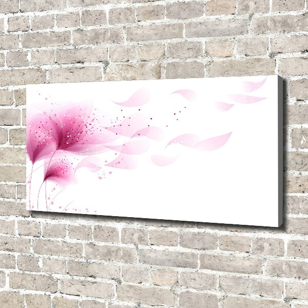 Canvas foto Roze bloem