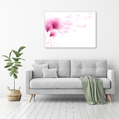 Canvas foto Roze bloem