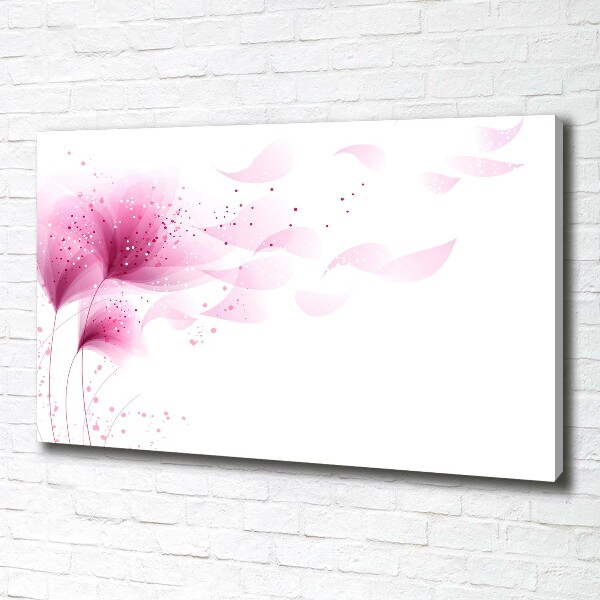 Canvas foto Roze bloem