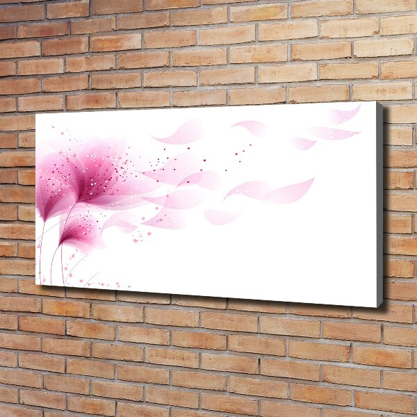 Canvas foto Roze bloem