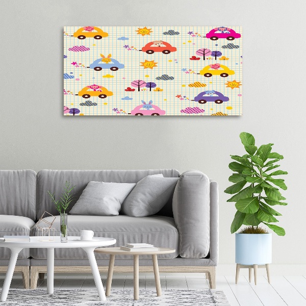 Schilderij op canvas Speelgoedauto's