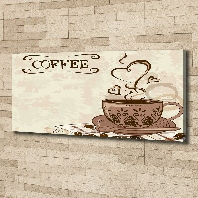 Foto op canvas Aromatische koffie