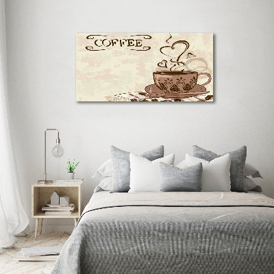 Foto op canvas Aromatische koffie