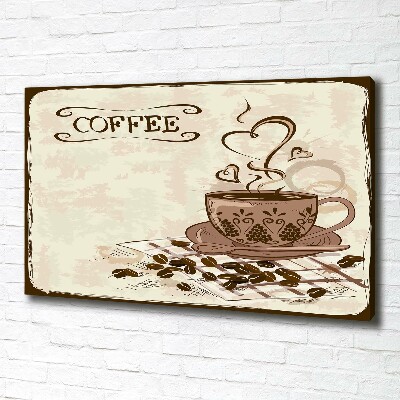 Foto op canvas Aromatische koffie