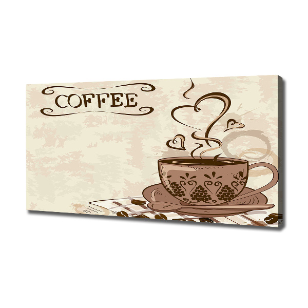 Foto op canvas Aromatische koffie