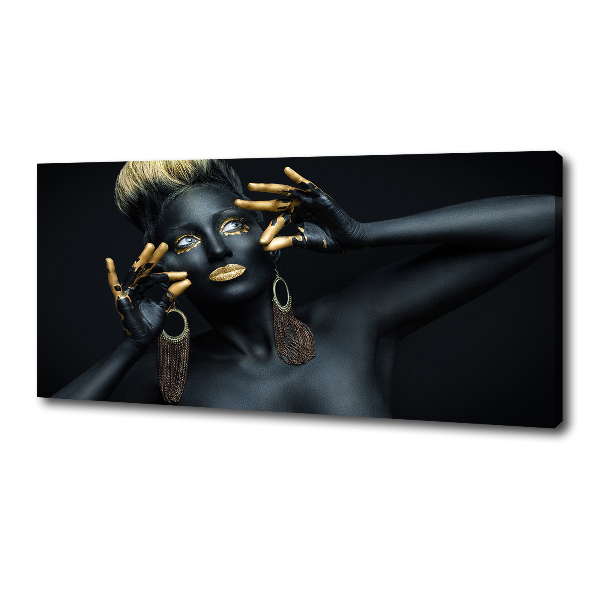 Foto canvas Vrouw in het zwart