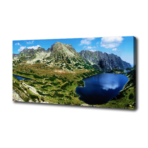 Foto op canvas Een vallei in de bergen