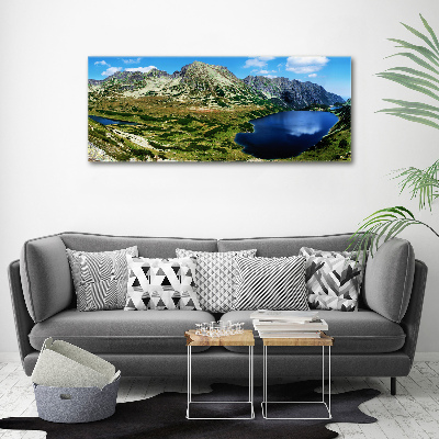 Foto op canvas Een vallei in de bergen