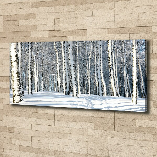Schilderij op canvas Bos in de winter