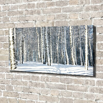 Schilderij op canvas Bos in de winter