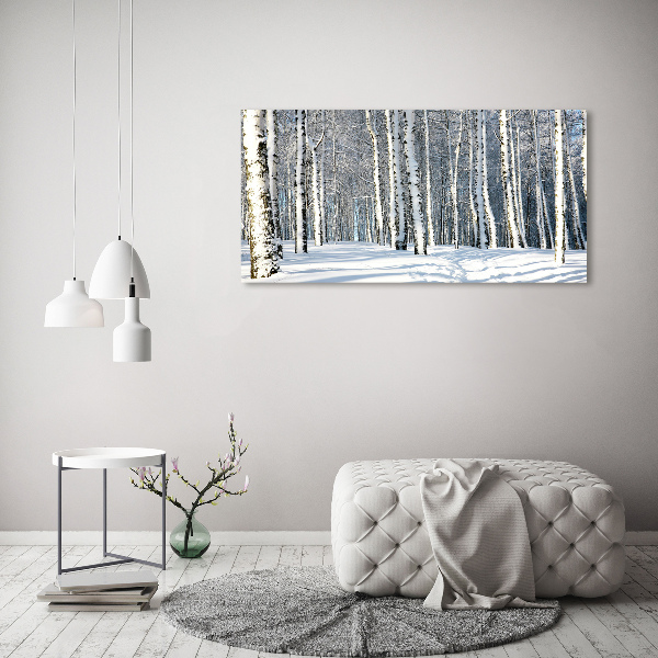 Schilderij op canvas Bos in de winter