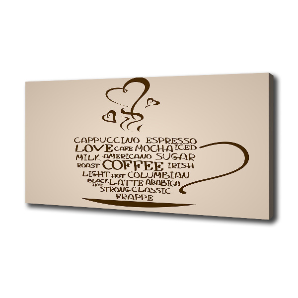 Canvas foto Een kopje koffie