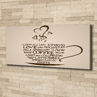 Canvas foto Een kopje koffie