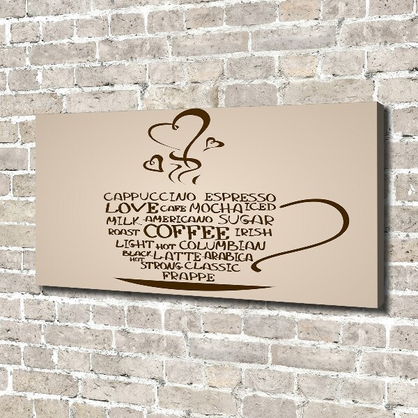 Canvas foto Een kopje koffie