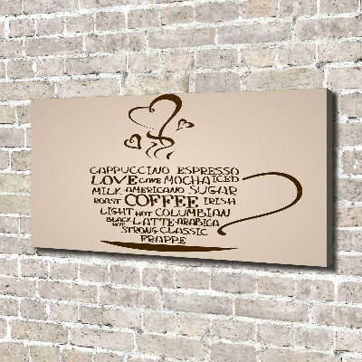 Canvas foto Een kopje koffie