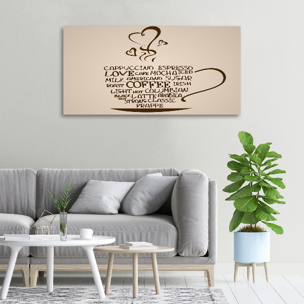 Canvas foto Een kopje koffie