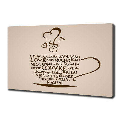 Canvas foto Een kopje koffie