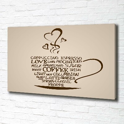 Canvas foto Een kopje koffie