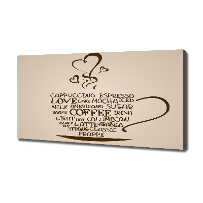 Canvas foto Een kopje koffie