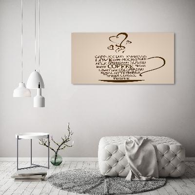 Canvas foto Een kopje koffie