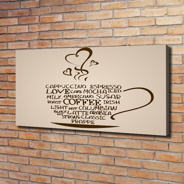 Canvas foto Een kopje koffie