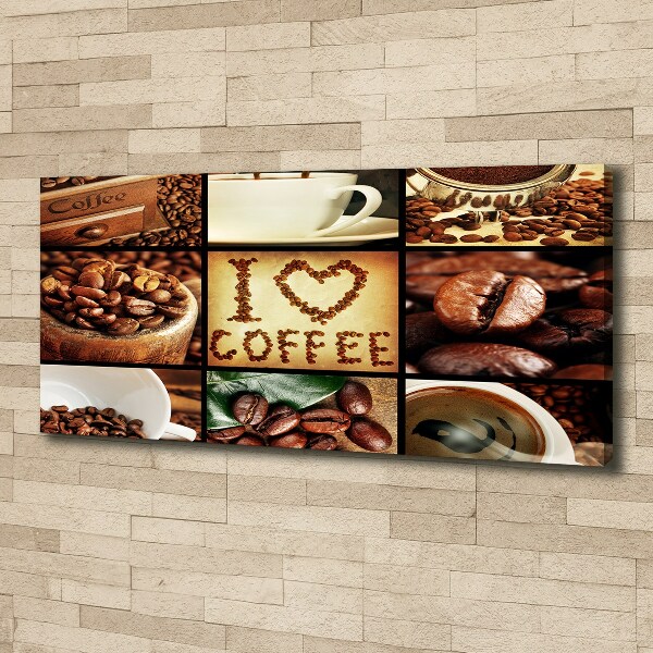 Foto canvas Koffiecollage
