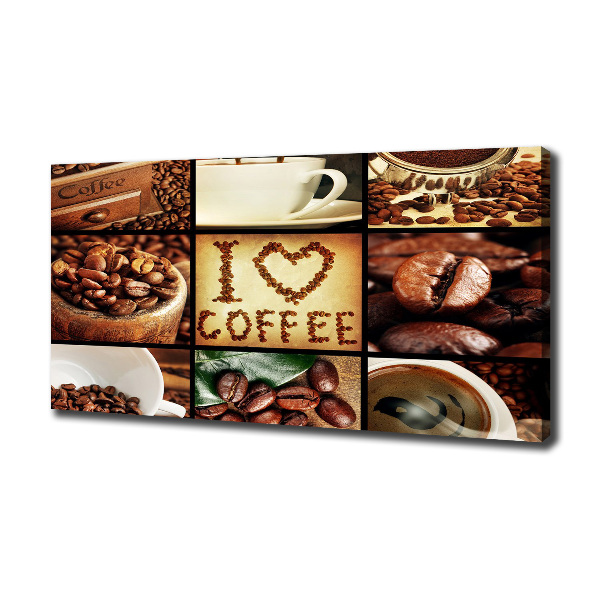 Foto canvas Koffiecollage