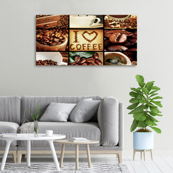 Foto canvas Koffiecollage