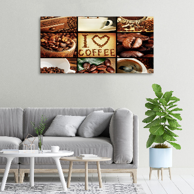 Foto canvas Koffiecollage