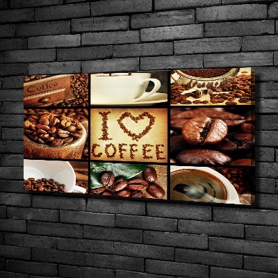 Foto canvas Koffiecollage