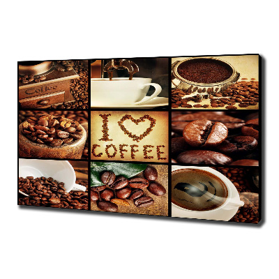 Foto canvas Koffiecollage