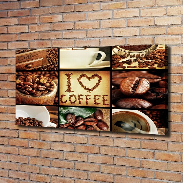 Foto canvas Koffiecollage