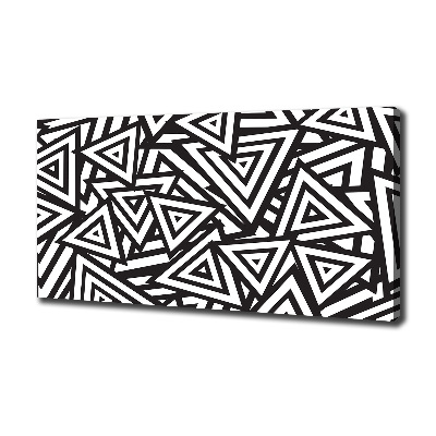 Schilderij op canvas Achtergrond met driehoeken