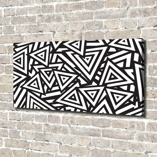 Schilderij op canvas Achtergrond met driehoeken