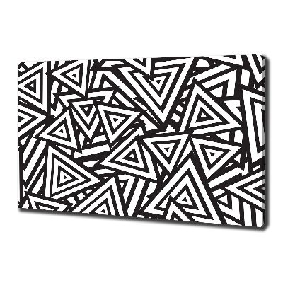 Schilderij op canvas Achtergrond met driehoeken