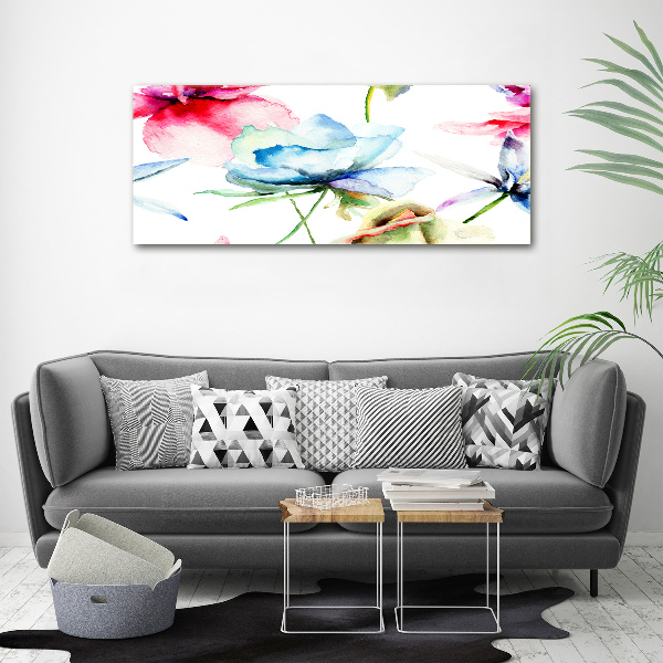 Canvas foto Klaprozen